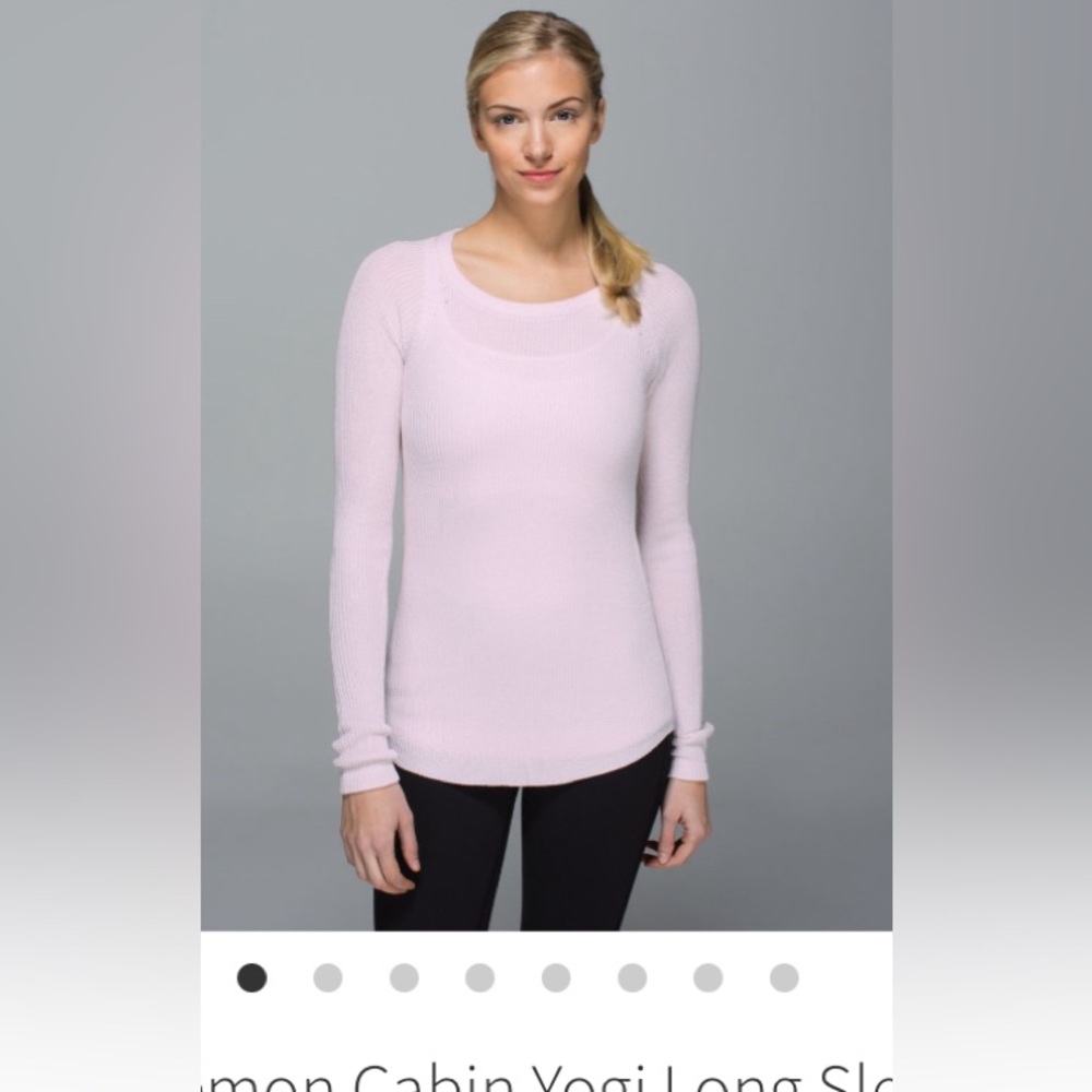 Lululemon cabin yogi, pullover, sweater, cashlux cashmere 6